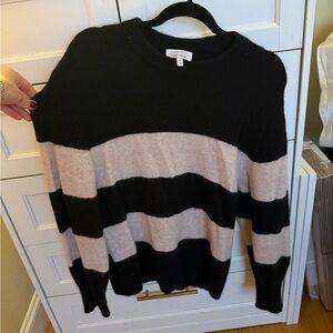 & Other Stories Black and Cream Striped Sweater